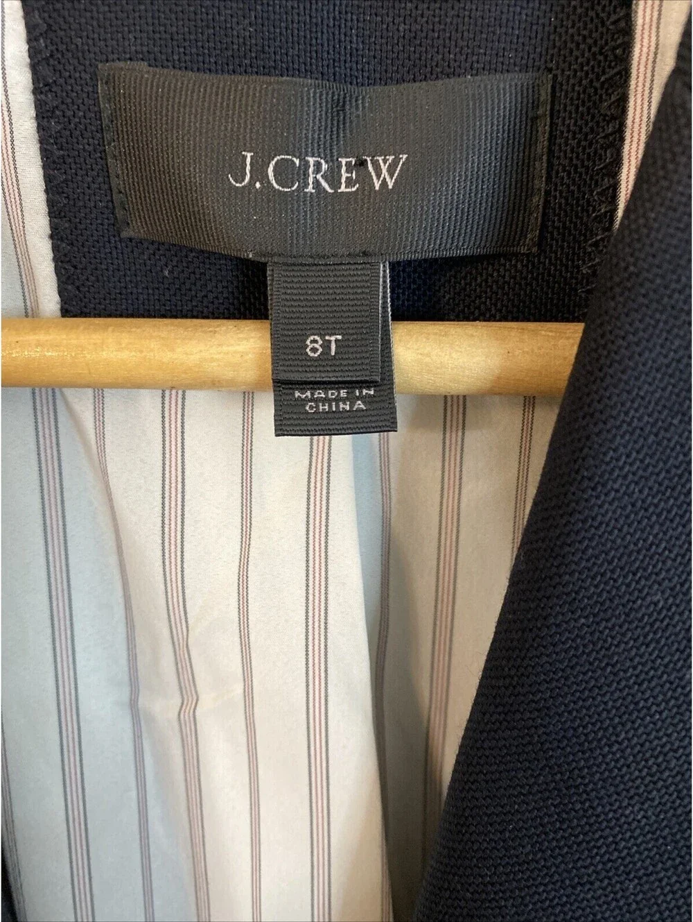 Women’s J Crew Rhodes Blazer 8T Black W Gold Buttons